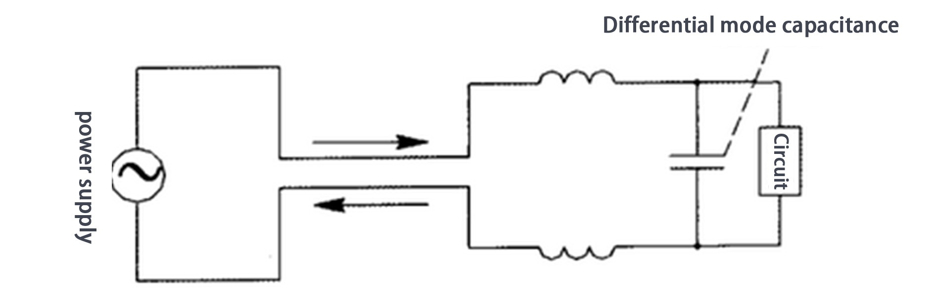 Differential mode filter circuit